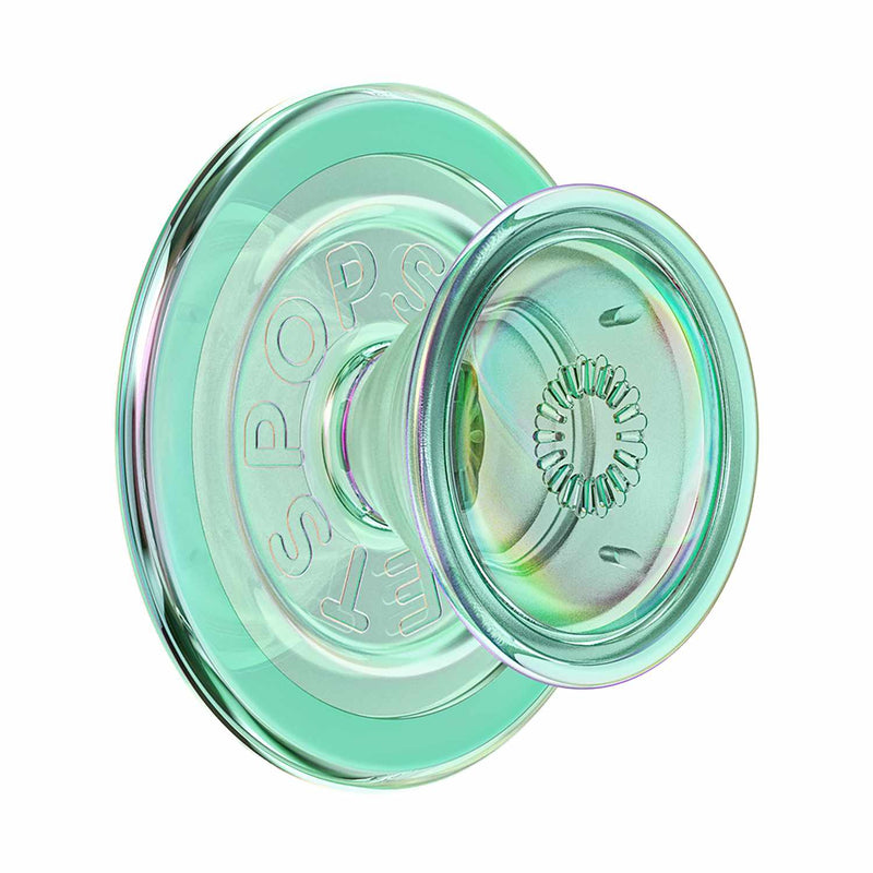 809054 PopGrip for MagSafe Round with Adapter Iridescent Turq