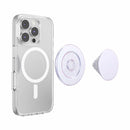 PopSockets PopGrip for MagSafe Round with Adapter Iridescent White