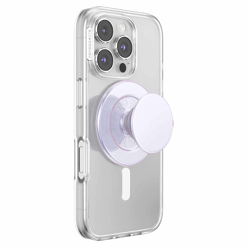 809055 PopGrip for MagSafe Round with Adapter Iridescent White