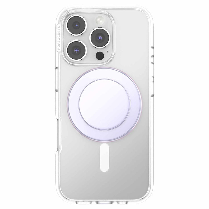 809055 PopGrip for MagSafe Round with Adapter Iridescent White