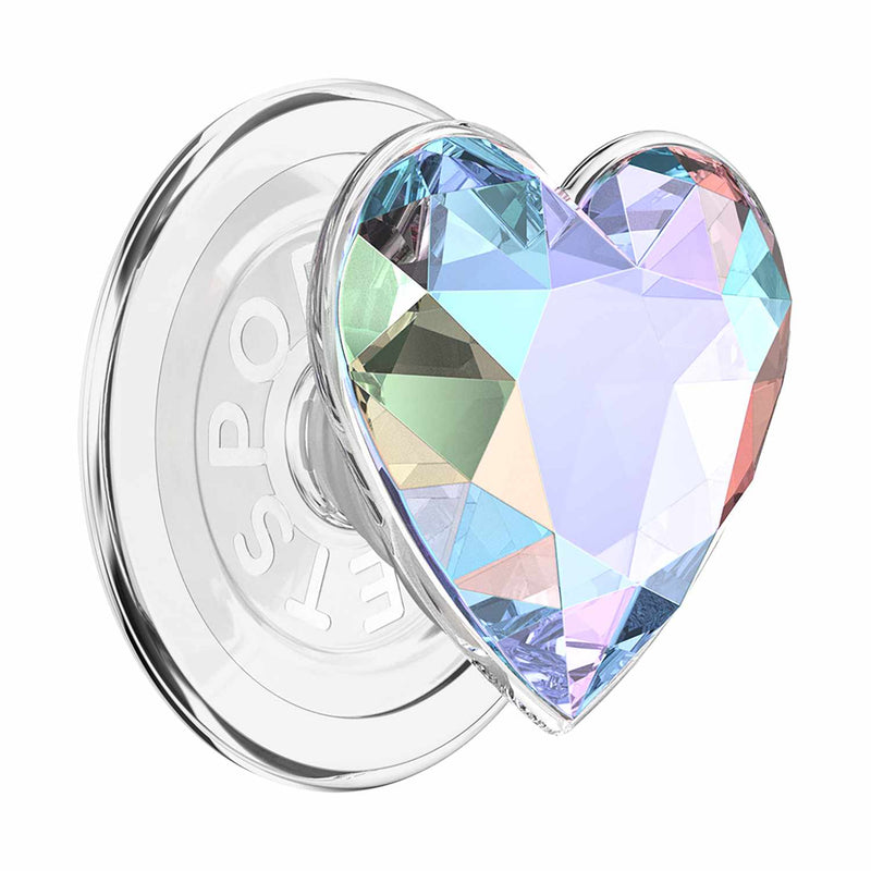 809056 PopGrip for MagSafe Round with Adapter Iridescent Dichroic Heart