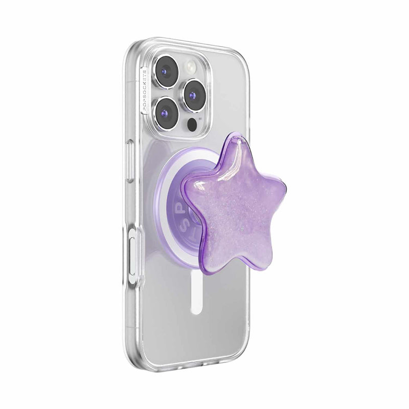 809059 PopGrip for MagSafe Round with Adapter Tidepool Star Squishy Lavender Fog