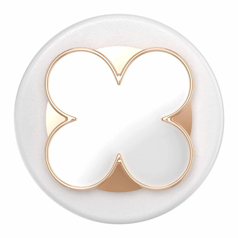 809081 PopGrip for MagSafe Round with Adapter Enamel Clover Rose Gold