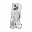 PopSockets PopGrip Kick Out for MagSafe Round with Adapter Radial Silver