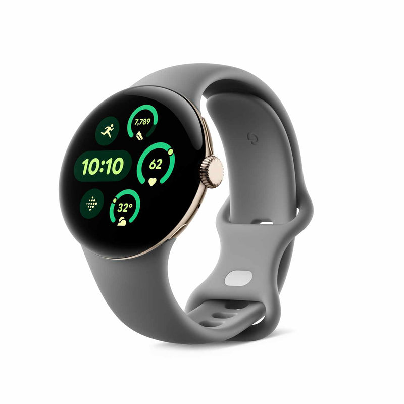 GA05786US Pixel Watch 3 Wi-Fi 45 mm Champagne Gold/Hazel