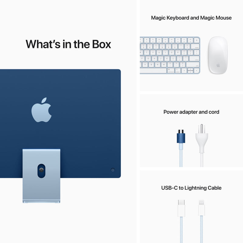 Apple iMac 24-inch (Apple M1 Chip / 8-Core GPU / 512GB SSD / 8GB RAM) - NEW