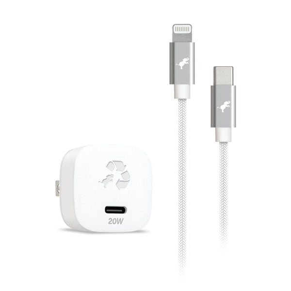 Nimble 20W Bundle with USB-C to Lightning Cable White