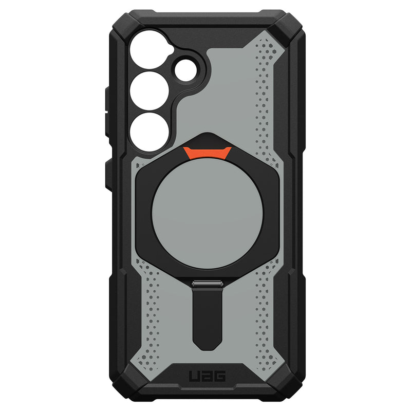 UAG Plasma XTE Rugged Kickstand Case w/Magnet Black/Orange for Samsung Galaxy S25