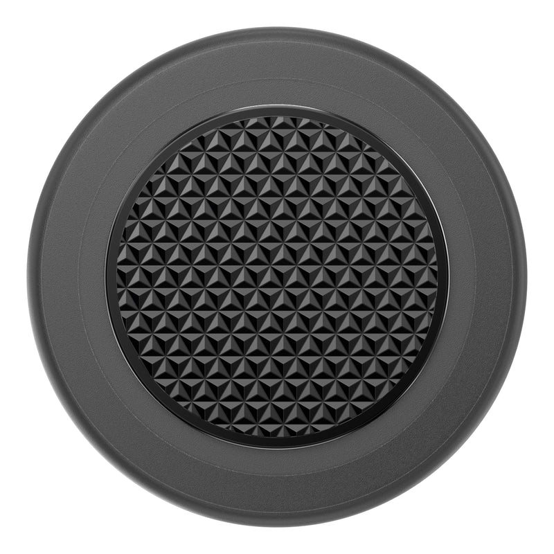 PopSockets PopGrip for MagSafe Round with Adapter Ring Triangle Knurled Black