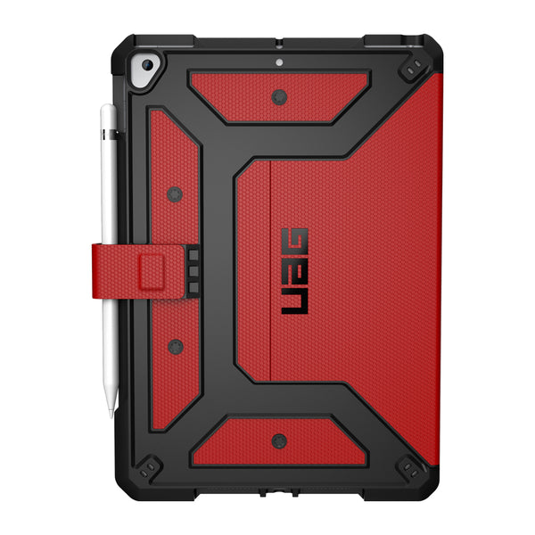 UAG Metropolis Rugged Folio Case Magma (Red) for iPad 10.2 2021 9th Gen/10.2 2020 8th Gen/iPad 10.2 2019