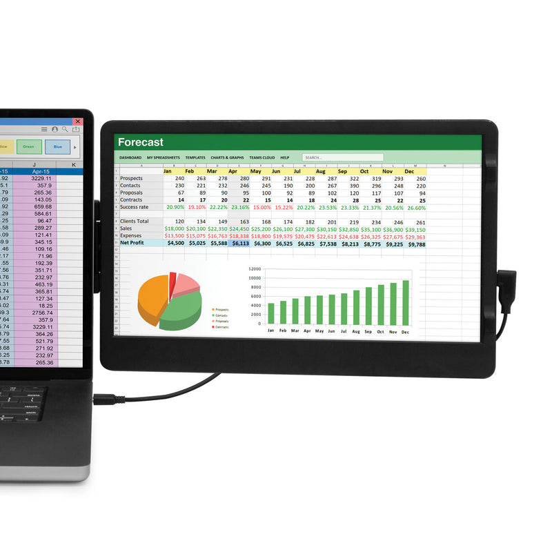 Helix/Retrak 11.6" Attachable USB C Monitor Black