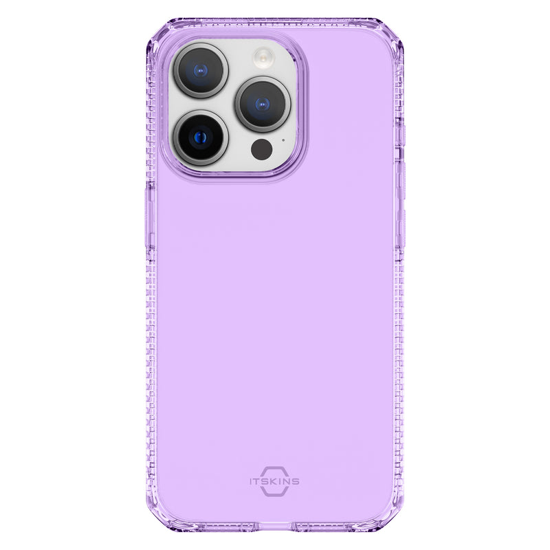 ITSKINS Spectrum_R Clear Case Light Purple for iPhone 15 Pro