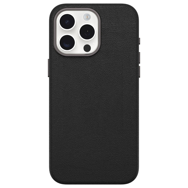 OtterBox Symmetry Cactus Leather Case Noir Ash for iPhone 15 Pro Max