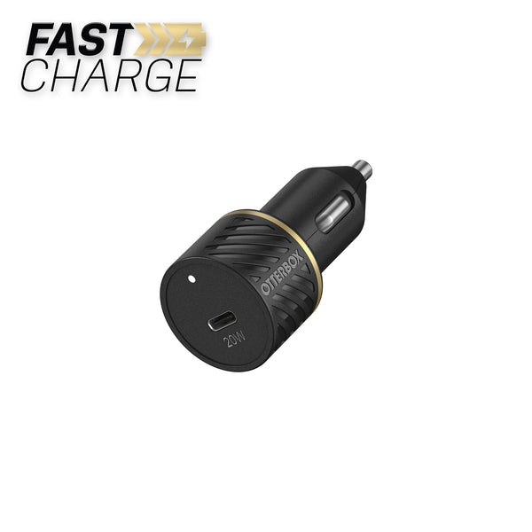 OtterBox Fast Charge Power Delivery Car Charger 20W USB-C Port Black