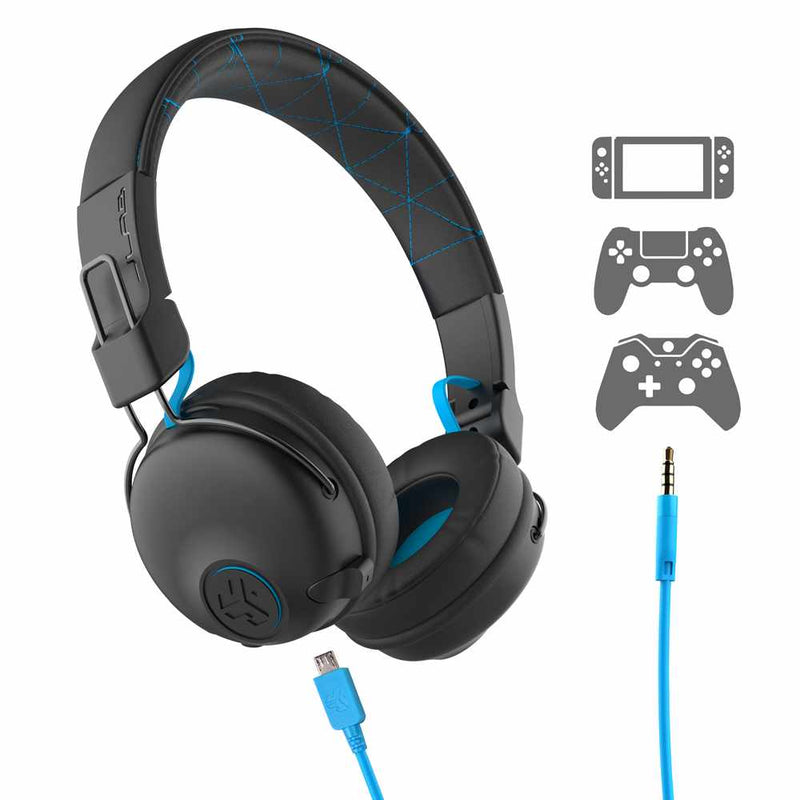 JLab Play Gaming Wireless Headphones Black/Blue (English Packaging)