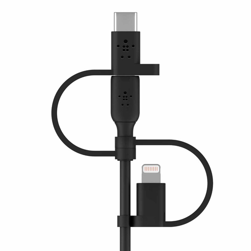 Belkin BoostCharge Universal 3-in-1 Charge/Sync Cable 3ft Black