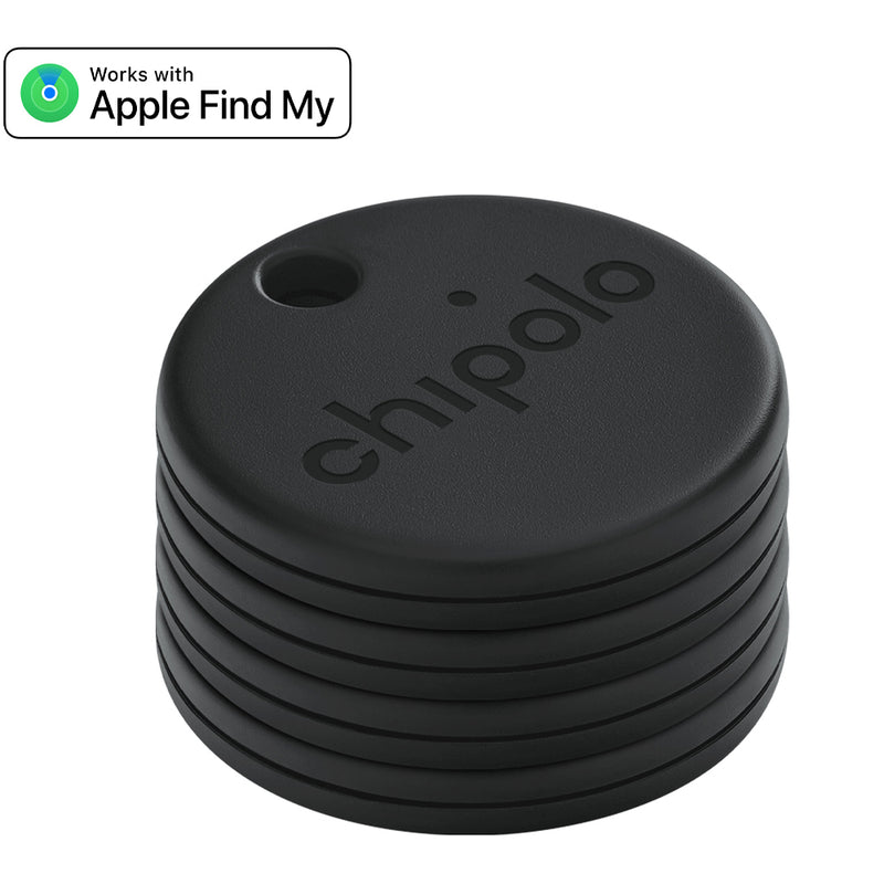 Chipolo One Spot 4 Pack Bluetooth Item Finder (Works with Find My) Almost Black
